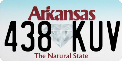 AR license plate 438KUV