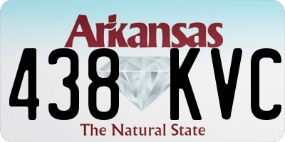 AR license plate 438KVC
