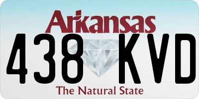 AR license plate 438KVD