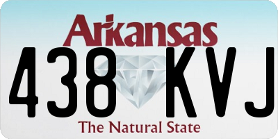AR license plate 438KVJ