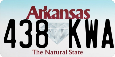 AR license plate 438KWA