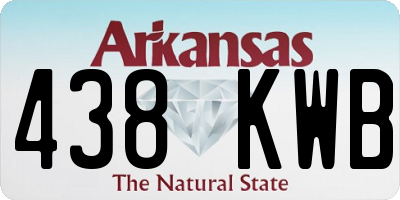 AR license plate 438KWB
