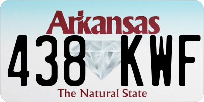 AR license plate 438KWF