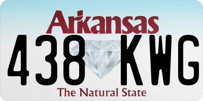 AR license plate 438KWG