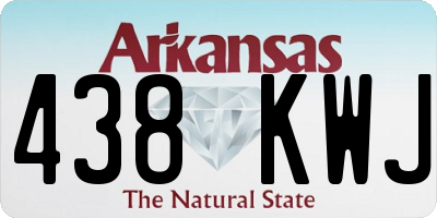 AR license plate 438KWJ