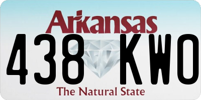 AR license plate 438KWO