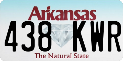 AR license plate 438KWR