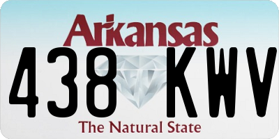 AR license plate 438KWV
