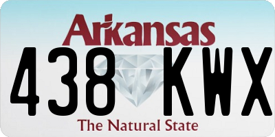AR license plate 438KWX