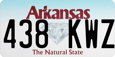AR license plate 438KWZ