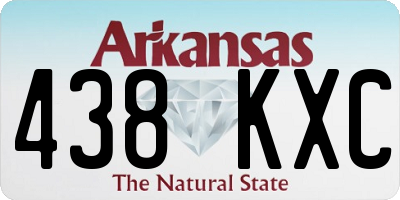 AR license plate 438KXC