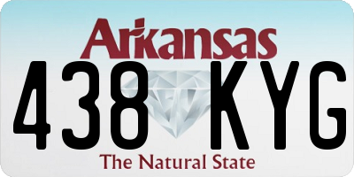 AR license plate 438KYG