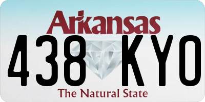AR license plate 438KYO