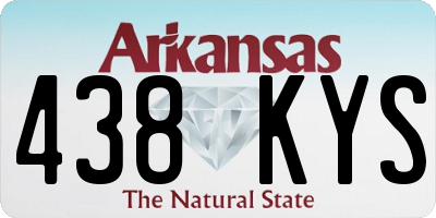 AR license plate 438KYS