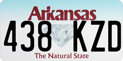 AR license plate 438KZD