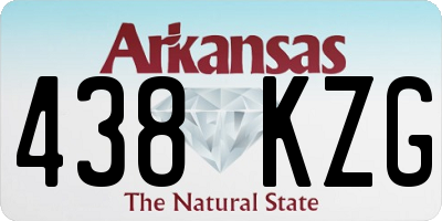 AR license plate 438KZG