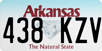 AR license plate 438KZV