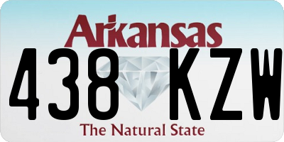 AR license plate 438KZW