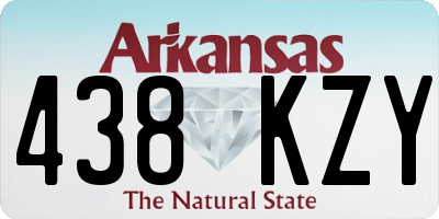 AR license plate 438KZY