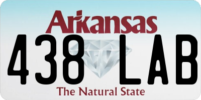 AR license plate 438LAB