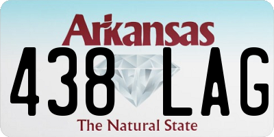 AR license plate 438LAG