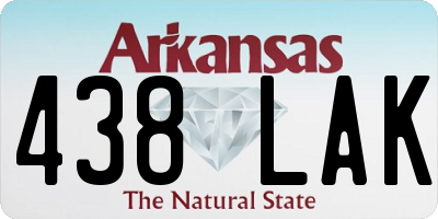 AR license plate 438LAK