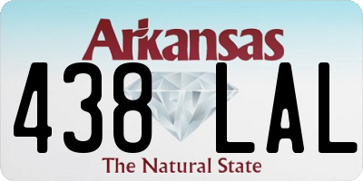 AR license plate 438LAL