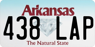 AR license plate 438LAP