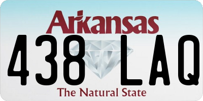 AR license plate 438LAQ