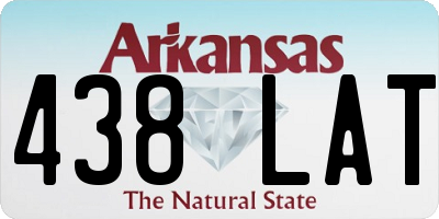 AR license plate 438LAT