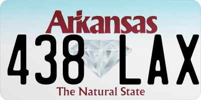 AR license plate 438LAX