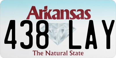 AR license plate 438LAY