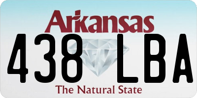 AR license plate 438LBA