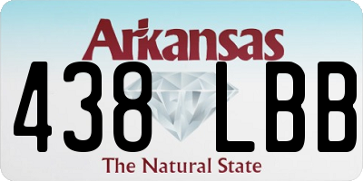 AR license plate 438LBB
