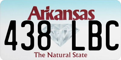 AR license plate 438LBC