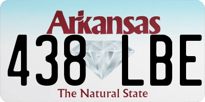AR license plate 438LBE