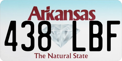 AR license plate 438LBF