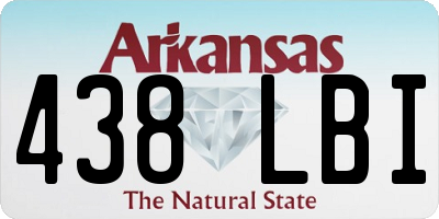 AR license plate 438LBI