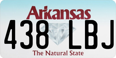 AR license plate 438LBJ