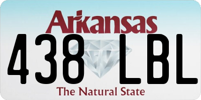 AR license plate 438LBL