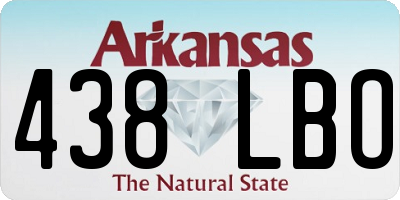 AR license plate 438LBO