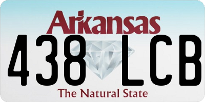 AR license plate 438LCB