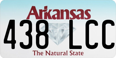 AR license plate 438LCC