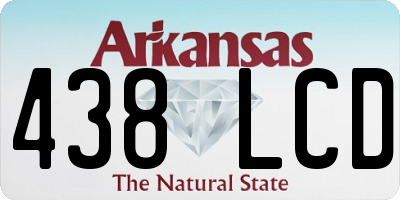 AR license plate 438LCD