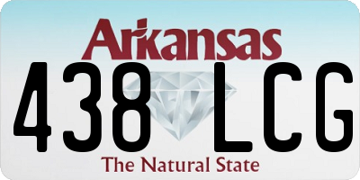AR license plate 438LCG
