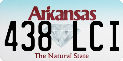 AR license plate 438LCI