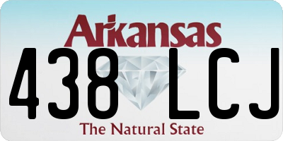 AR license plate 438LCJ