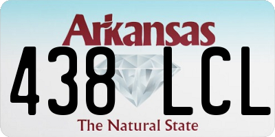 AR license plate 438LCL