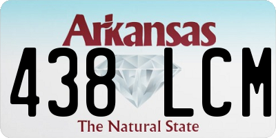 AR license plate 438LCM
