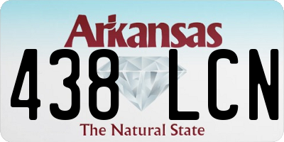 AR license plate 438LCN